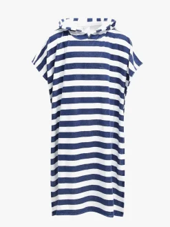 Børn Saltabad Uv & Strand>Apelviken Badeponcho, Navy White