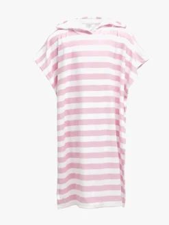 Børn Saltabad Uv & Strand>Apelviken Badeponcho, Pink White