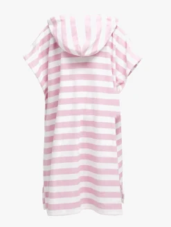 Børn Saltabad Uv & Strand>Apelviken Badeponcho, Pink White
