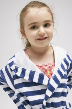 Saltabad Uv & Strand*Badekåbe, Navy white