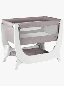 Børn Shnuggle Børnesenge & Tilbehør>Air Bedside Crib, Stone Grey