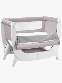 Børn Shnuggle Børnesenge & Tilbehør>Air Bedside Crib, Stone Grey