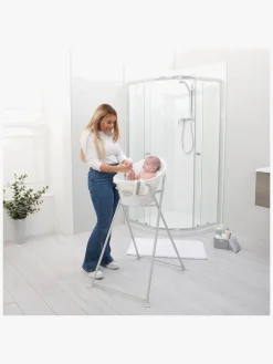 Shnuggle Badeværelset>Sammenklappelig Stativ til Badekar Baby, White/Grey
