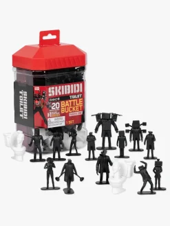 SKIBIDI TOILET Legetøjsfigurer>Battle Bucket Figursæt Series 1, 20 Stk.