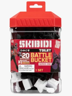 SKIBIDI TOILET Legetøjsfigurer>Battle Bucket Figursæt Series 1, 20 Stk.
