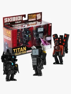 SKIBIDI TOILET Legetøjsfigurer*Titan Collection Figursæt Series 1, 3-pak