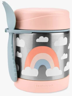 SkipHop Spisetid*Skip Hop Spark Style Termobeholder Regnbue Lyserød/Blå/Hvid