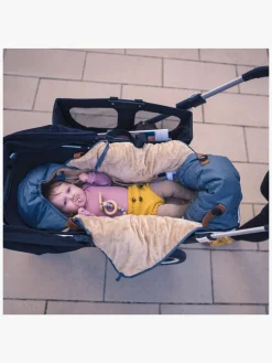 Sleepbag Køreposer*Mini Vinterkørepose, Grey Mélange/Brown Grå