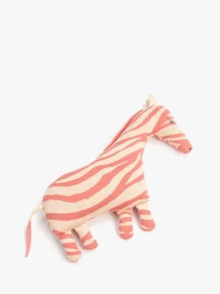 Smallstuff Interiør*Zebra Pude, Bubblegum Lyserød/Hvid