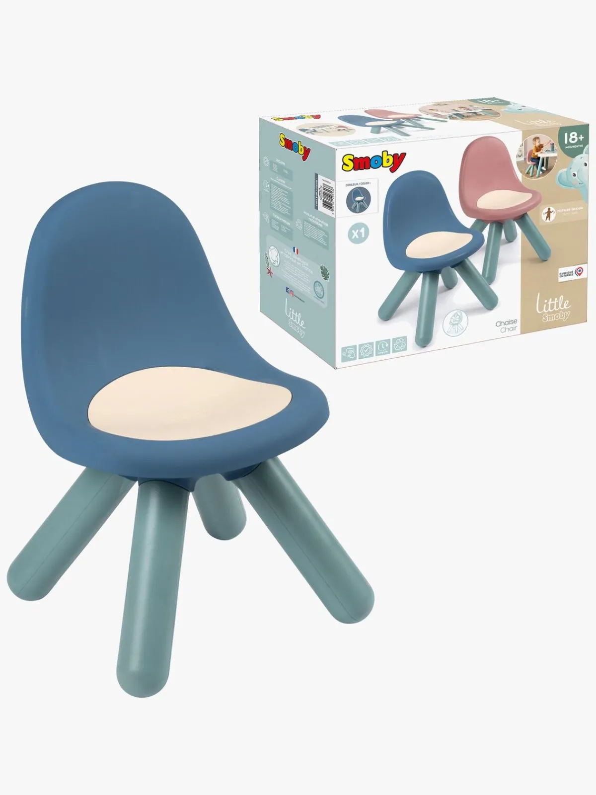 Smoby Børnemøbler*Kid Stol, Blå