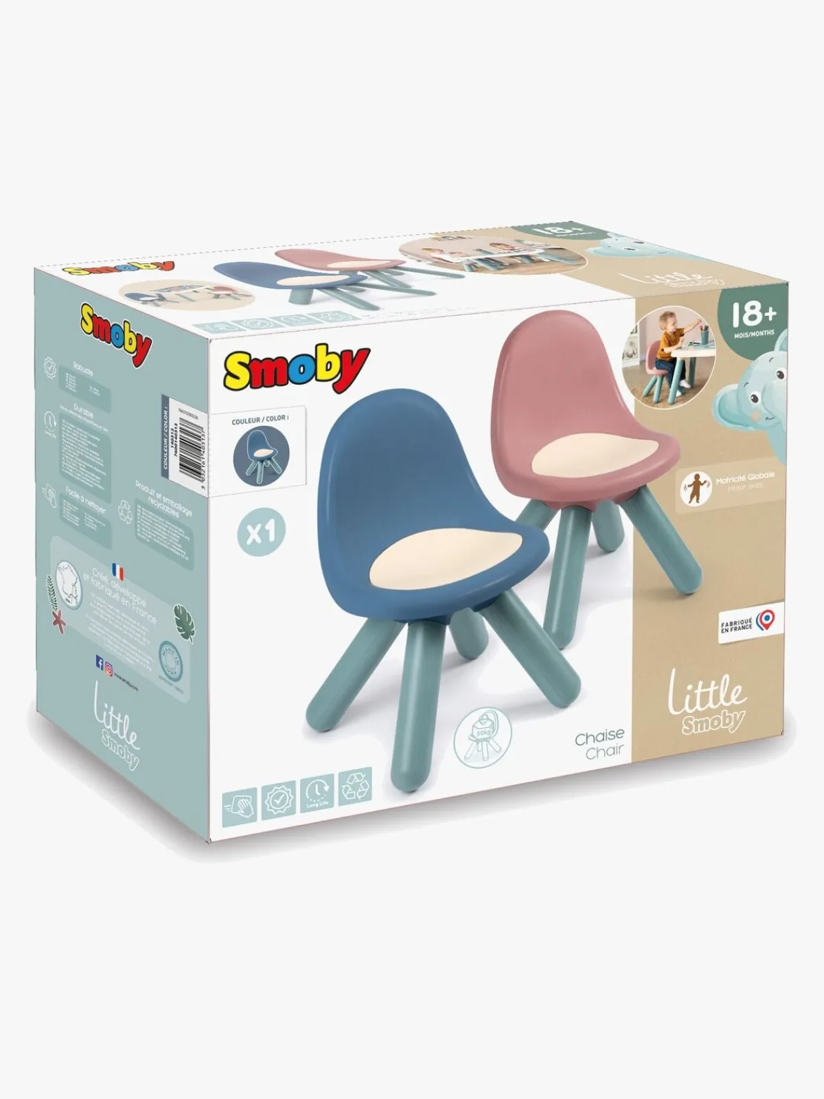 Smoby Børnemøbler*Kid Stol, Blå