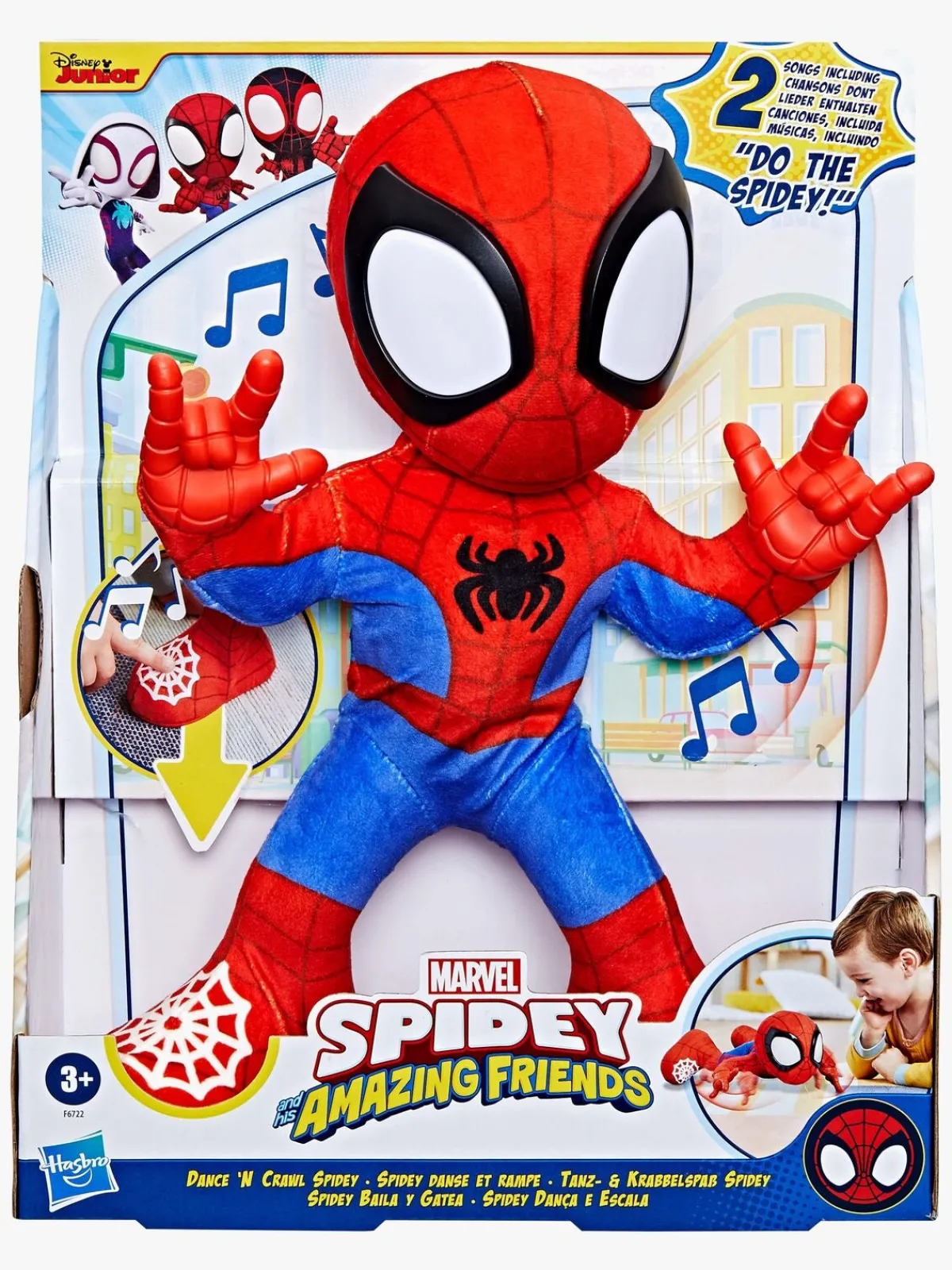 SpideyandFriends Interaktivt Legetøj*Spidey and His Amazing Friends Figur Dance 'n Crawl Spidey