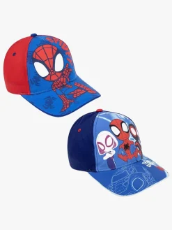 Børn SpideyandFriends Tilbehør>Spidey And His Amazing Friends Kasketter 2-pak