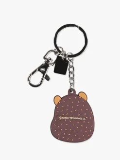 Squishmallows Tilbehør*Nøglering, Hans Brun/Beige