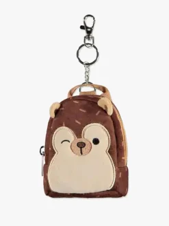 Squishmallows Tilbehør*Nøglering Micro Rygsæk, Hans Brun/Beige