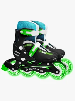 Stamp Skids Control Light-Up Inliners Størrelse 30-33, Grøn/Sort