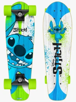 DisneyLiloAndStitch Skating>Stamp Stitch Crusier Skateboard, Blå/Hvid