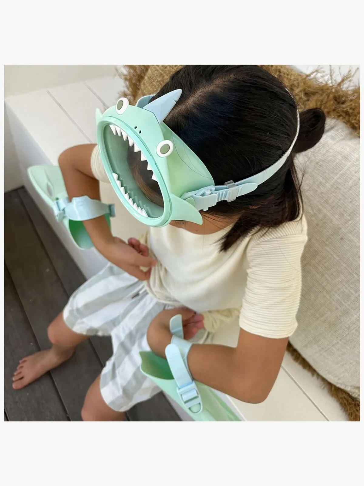 SUNNYLiFE Svømning>Snorkelsæt Barn Small, Salty the Shark Multi