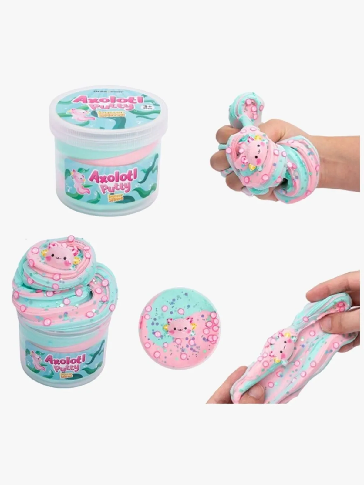 Suntoy Lærerig Leg|Spil & Puslespil*Modellervoks Axolotl 80 g Flerfarvet