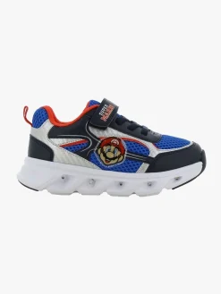 Børn SuperMario Super Mario Blinkende Sneakers, Navy/Cobalt Blue