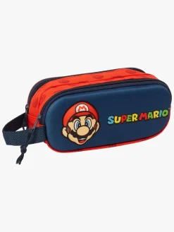 SuperMario Kreativt Legetøj>Super Mario 3D Dobbelt Penalhus, Rød/Marineblå