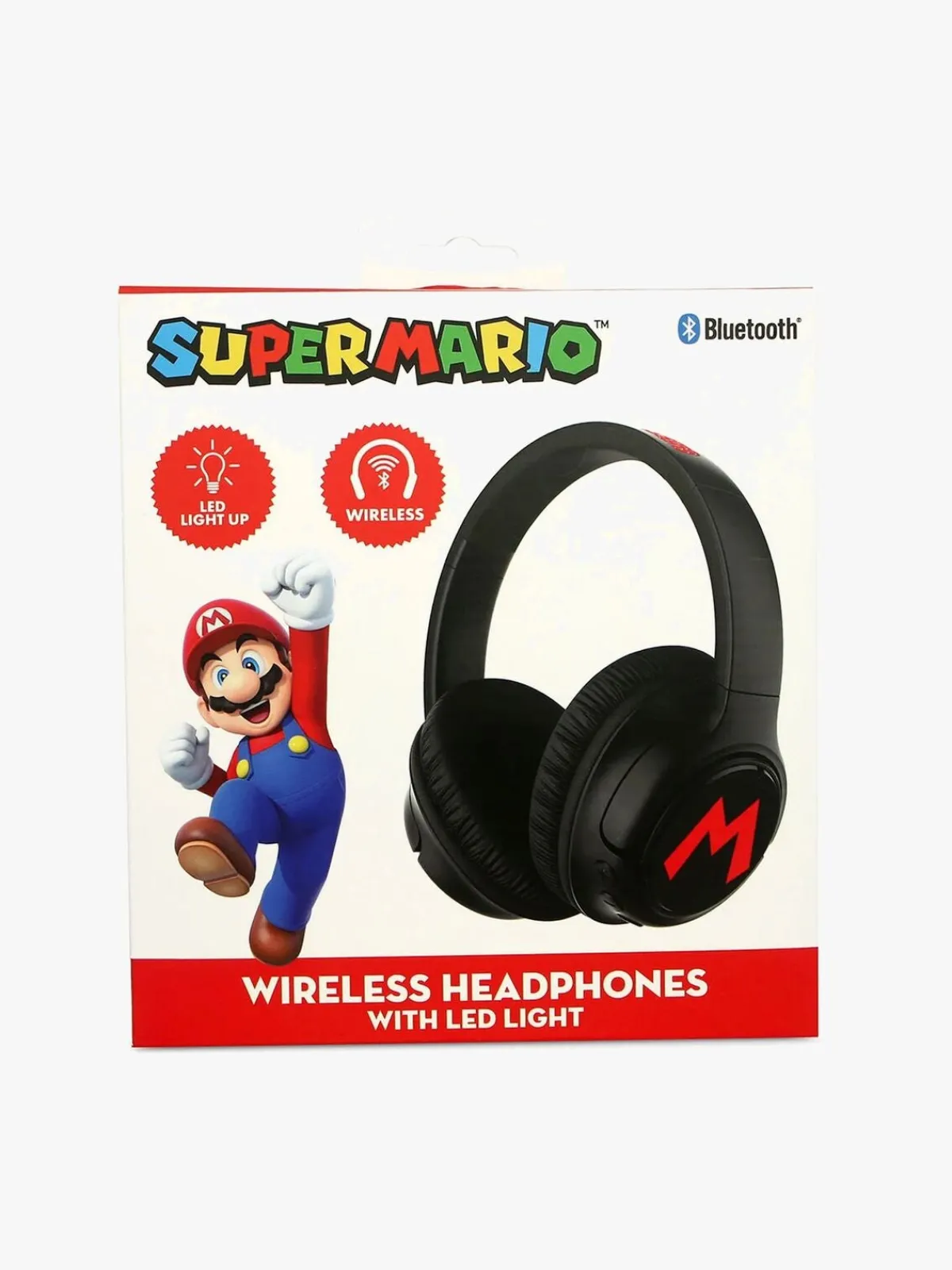 OTLTechnologies Super Mario Høretelefoner Trådløse med LED Sharing AUX