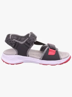 Børn Superfit Sandaler & Klipklapper>Criss Cross Sandaler, Grey/Pink