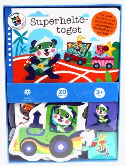 GlobeForlaget Bøger*Superheltetoget - Bog med puslespil