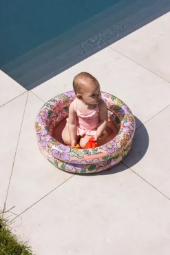 SwimEssentials Vandleg*Swim Essentials Badebassin 60 cm, Blossom Lyserød/Flerfarvet