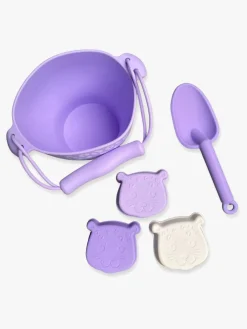 SwimEssentials Swim Essentials Strandsæt 4 Dele, Purple Leopard