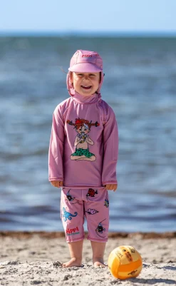 Swimpy Uv & Strand*Pippi UV-Sæt 3 Dele, Pink