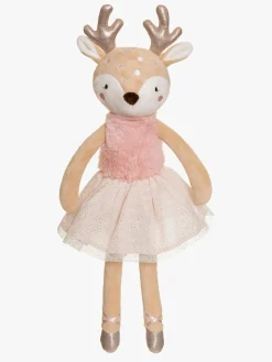 Teddykompaniet Dukker & Bamser*Ballerinas Dådyr Ruth 40 cm, Lyserødt Lyserød/Brun