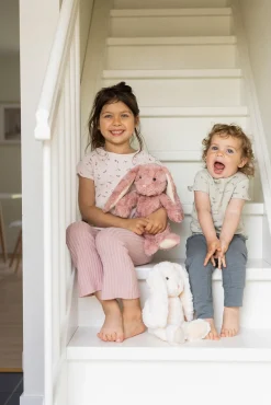 Teddykompaniet Dukker & Bamser*Bamse Kanin Linnea 30 cm, Creme Hvid