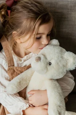 Teddykompaniet Dukker & Bamser*Bamse Sven 45 cm, Creme Hvid/Beige