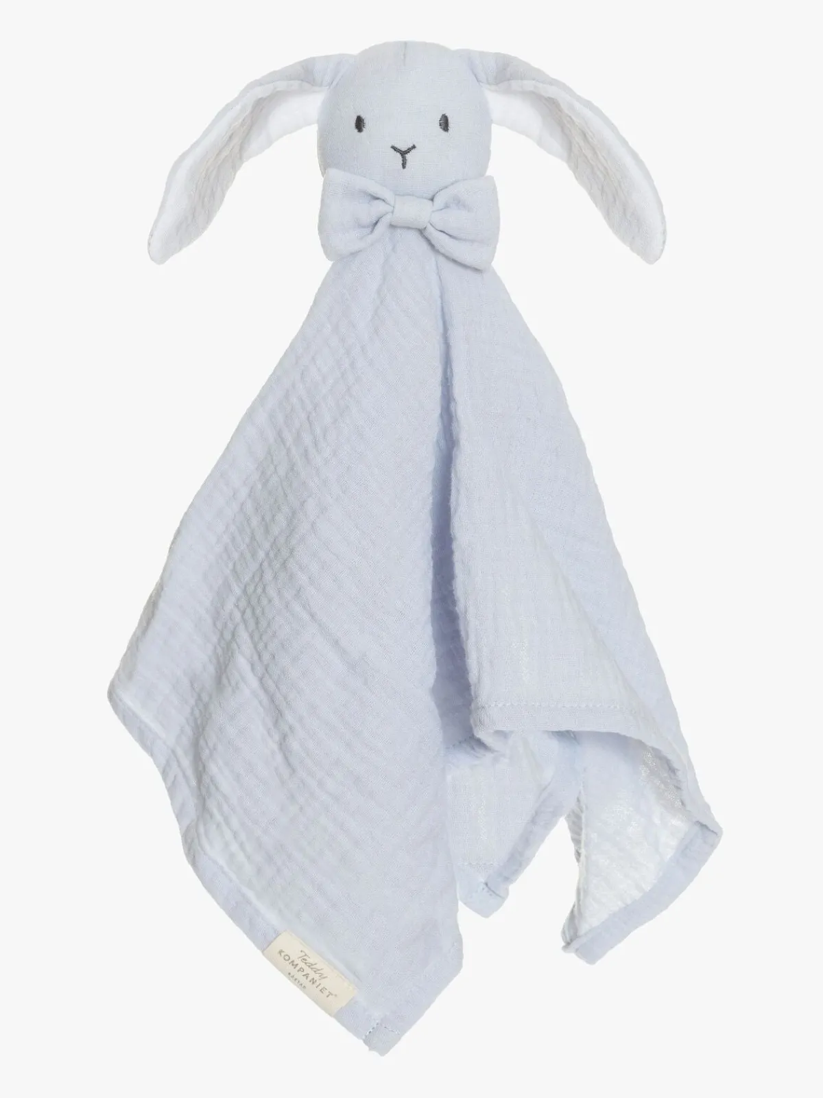 Teddykompaniet Stofbleer, Nusseklude & Babytæpper>Diinglisar Kanin Nusseklud Musselin, Babyblå