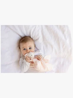 Teddykompaniet Stofbleer, Nusseklude & Babytæpper>Diinglisar  Kanin Nusseklud Musselin, Babypink