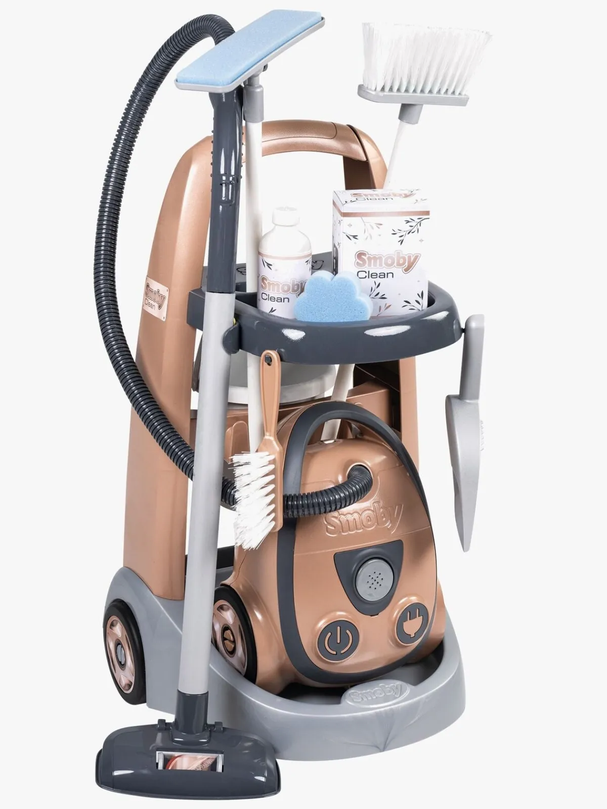 Smoby Tefal Rowenta Rengøringsvogn med Støvsuger