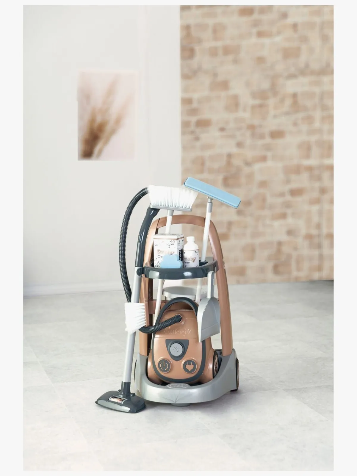 Smoby Tefal Rowenta Rengøringsvogn med Støvsuger