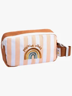 TheCottonCloud Tasker*The Cotton Cloud Bæltetaske, Rainbow Orange/Hvid