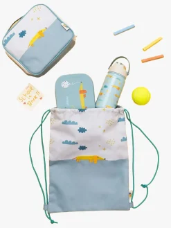 TheCottonCloud Tasker*The Cotton Cloud Gymnastikpose, Flying Dog Blå/Hvid