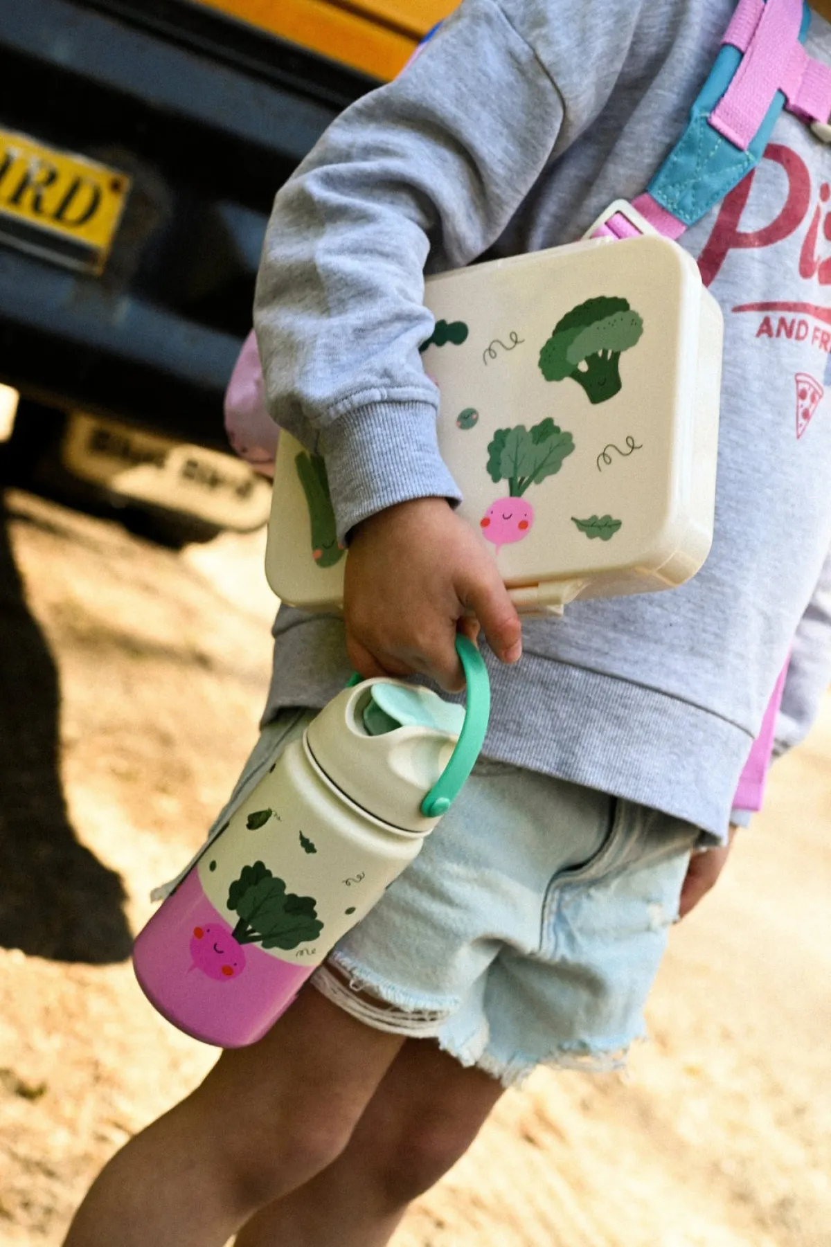 TheCottonCloud Spisetid*The Cotton Cloud Stainless Steel Drikkedunk, Veggie Pals