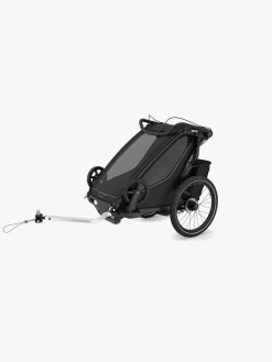 Thule Aktivitetsvogne>Chariot Sport 1 Cykelanhænger inkl. Skisæt, Black G3