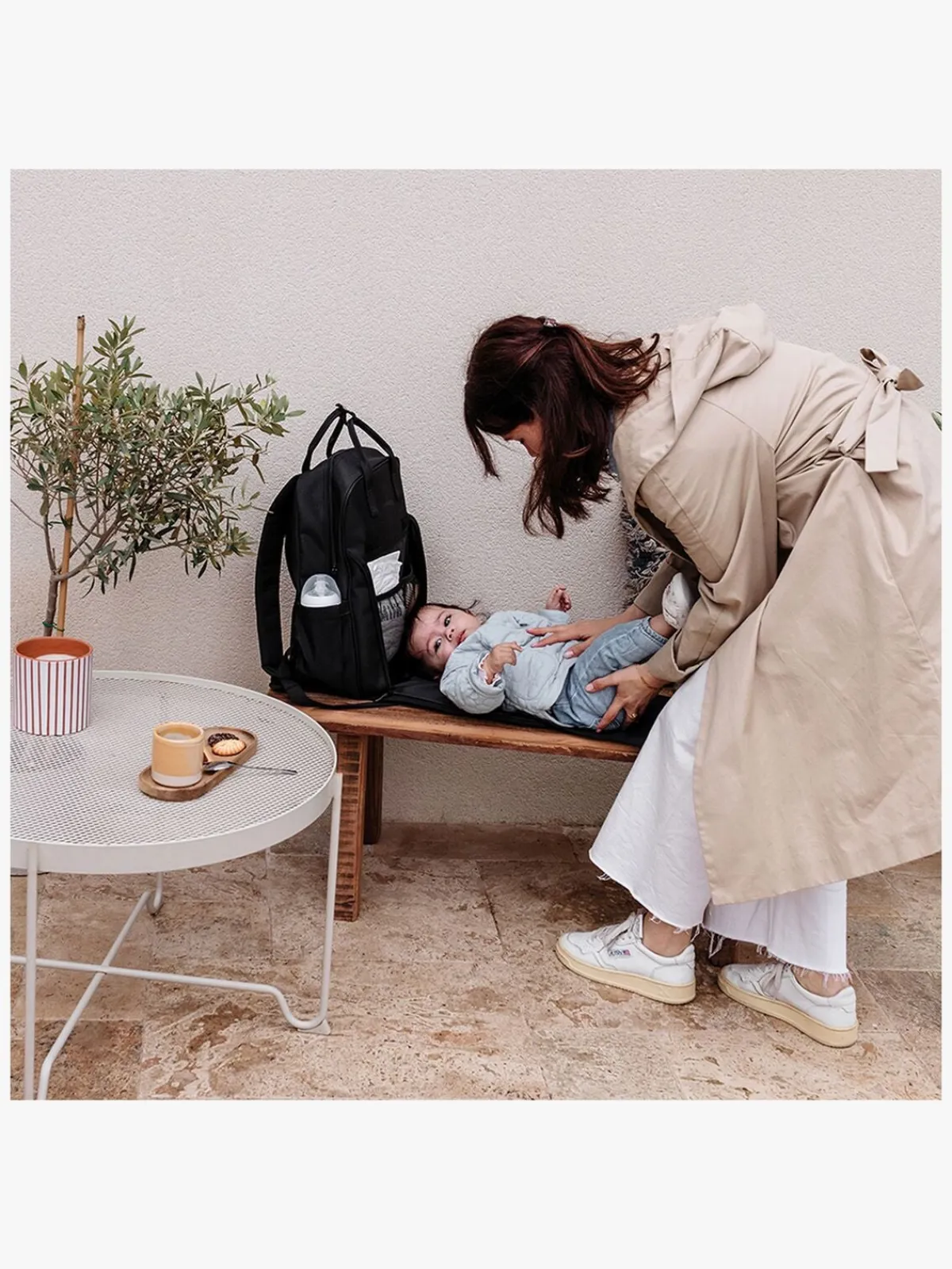 Tineo Pusletasker*Pusletaske Rygsæk, Quilt Svart