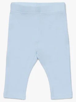 Børn TinyTreasure Tiny Treasure Lexi Leggings 2-pak, Blue/Flamingo