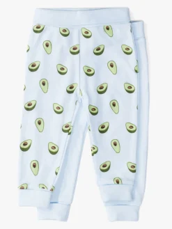 Børn TinyTreasure Tiny Treasure Willow Bukser 2-pak, Baby Blue