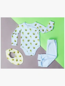 Børn TinyTreasure Tiny Treasure Willow Bukser 2-pak, Baby Blue