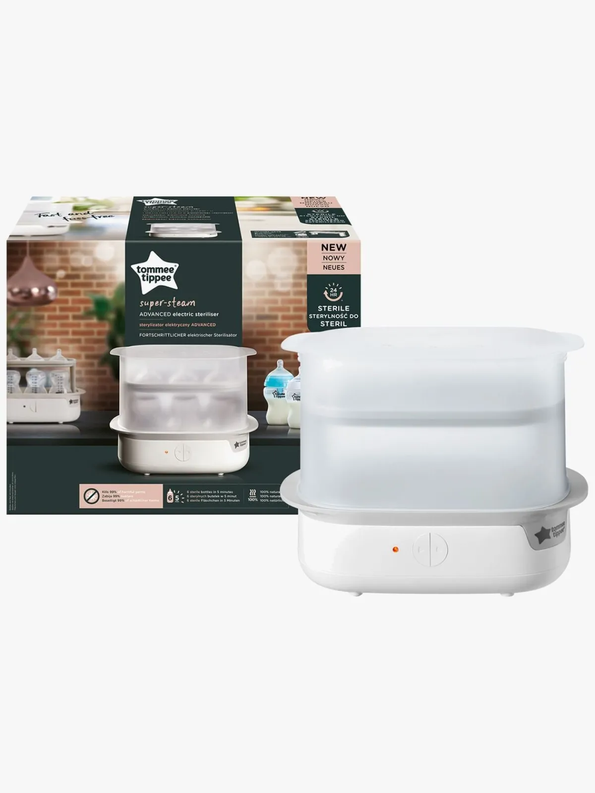 TommeeTippee Spisetid>Tommee Tippee Elektrisk Dampsterilisator