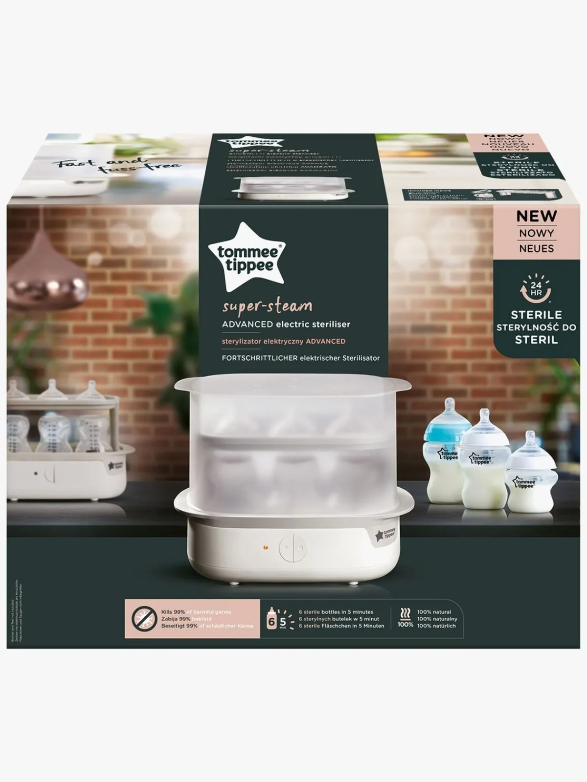 TommeeTippee Spisetid>Tommee Tippee Elektrisk Dampsterilisator