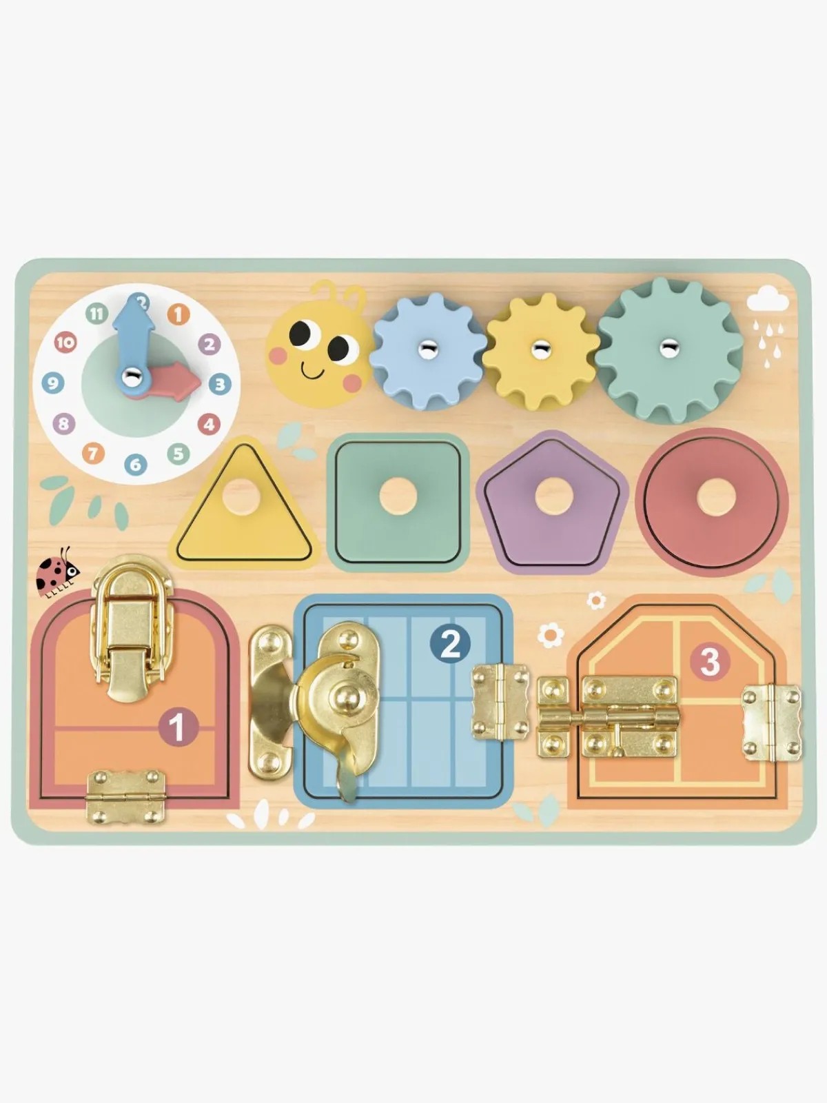 TookyToy Babylegetøj*Tooky Toy Busy Board Aktivitetslegetøj