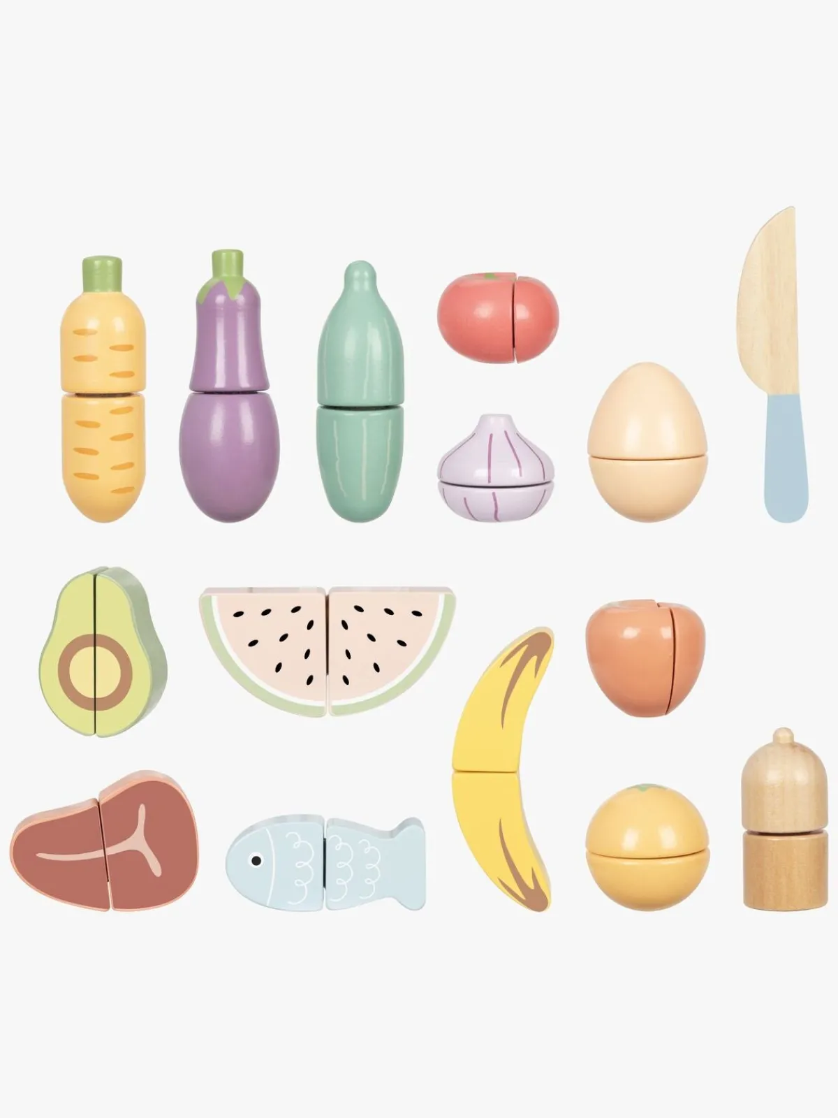 TookyToy Rolleleg>Tooky Toy Cutting Spisesæt, Grøn